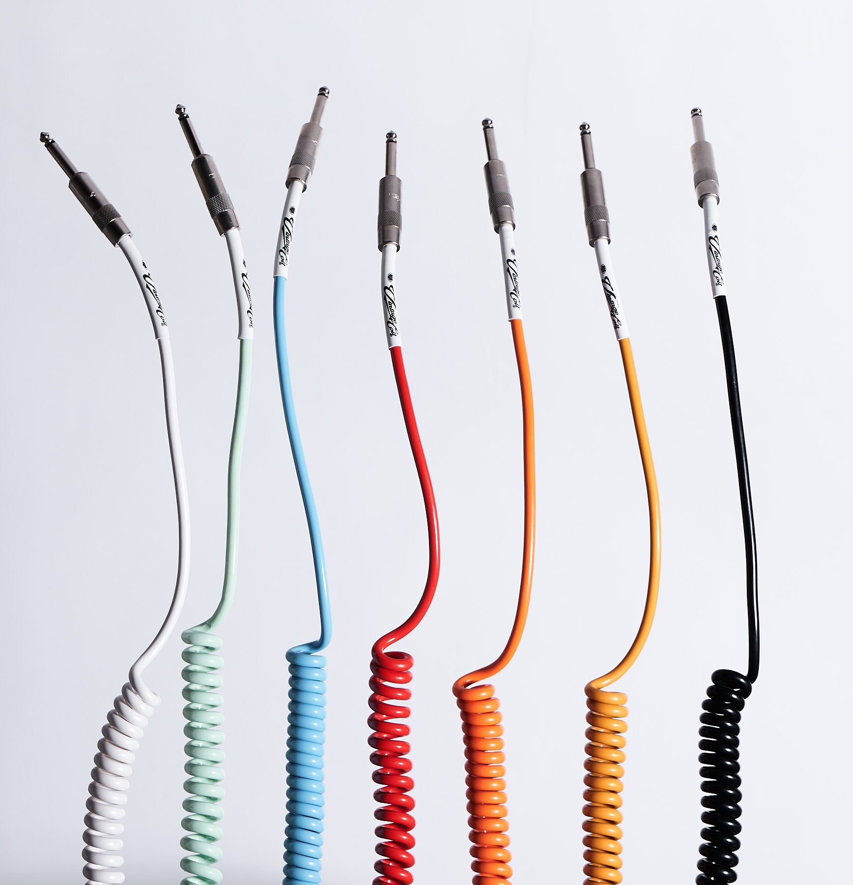 Coiled Guitar Cables – Voltage Vintage Coil – Voltage Cable Co.