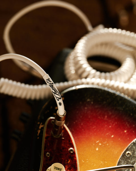 White Voltage Vintage Coil® – a handmade coiled guitar cable – Designed to be played, built for a lifetime®