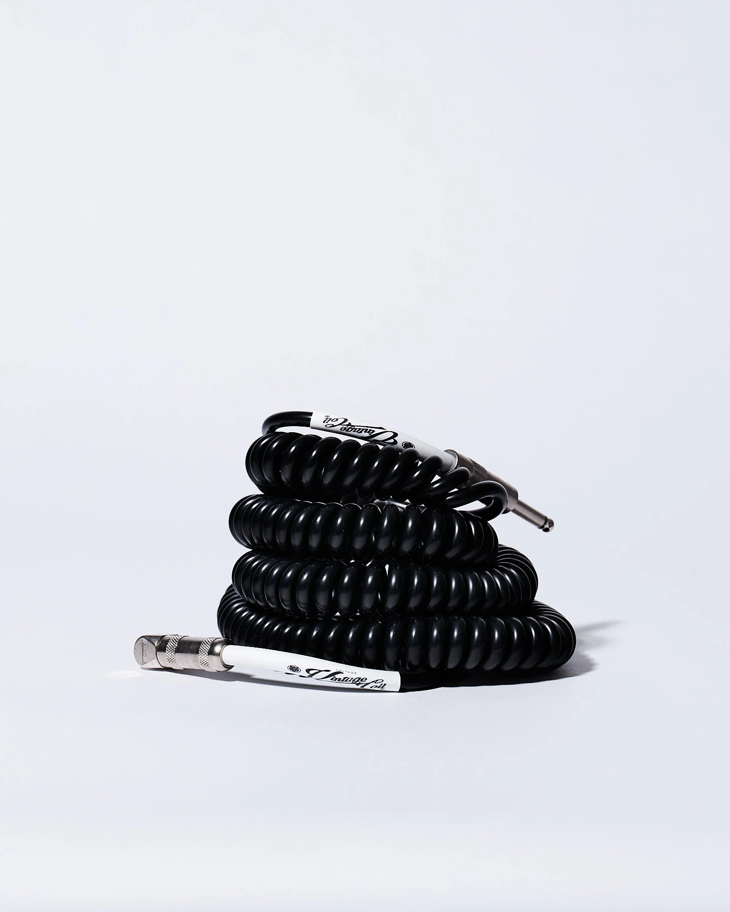 Black coiled guitar cable product photo Voltage Vintage Coil®