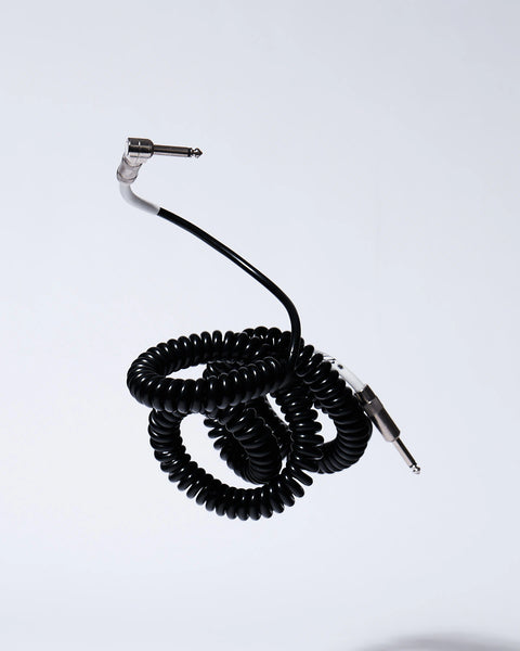 Black coiled guitar cable product photo Voltage Vintage Coil®