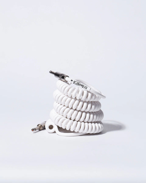 White coiled guitar cable product photo Voltage Vintage Coil®