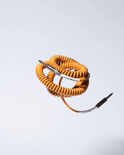 Caramel coiled guitar cable product photo Voltage Vintage Coil®